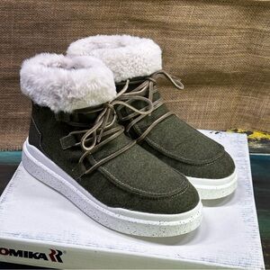 Romika Helsinki 01 olive green high hi top sneakers boots size‎ 9